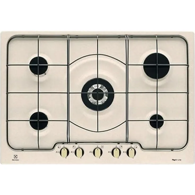Electrolux RGG 7253 OON, Integriertes 75 cm Gaskochfeld mit 5 Kochzonen und benutzerfreundlichen Drehreglern, Sandton