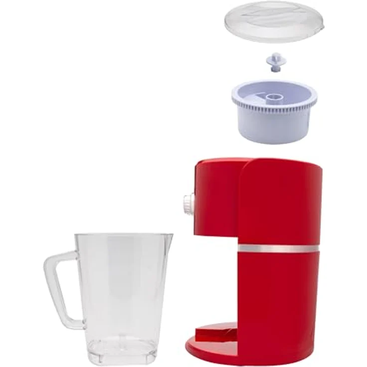 Sogo Slushy Maker, Eisherstellung, 30 Watt, 1,1 Liter, rot, BPA-frei, zwei Eiszerkleinerungsoptionen – Bild 2