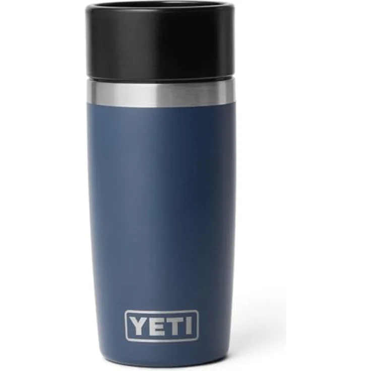 YETI Rambler Thermobecher 12 oz (355 ml) Navy – Edelstahl-Isolierbecher mit abnehmbaren Magslider-Deckel, doppelwandiger Vakuumisolierung, spülmaschinenfest – Bild 1
