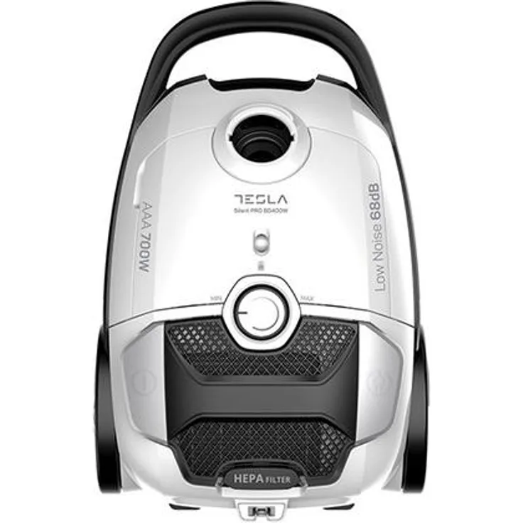 Tesla BG400W, Zylinder-Vakuum 700 W, Staubbeutel 3 l, waschbarer HEPA-Filter, leise Reinigung
