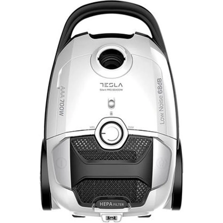 Tesla BG400W, Zylinder-Vakuum 700 W, Staubbeutel 3 l, waschbarer HEPA-Filter, leise Reinigung