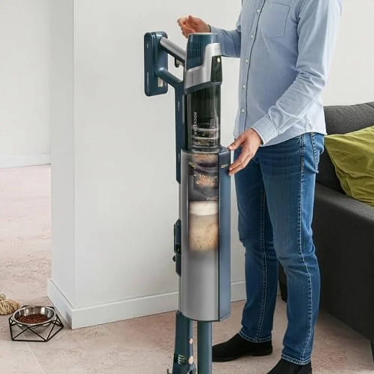 Cecotec RZ90 AI AquaPet Flex Connected, Stielstaubsauger mit Selbstentleerungsstation, 310 AW, 850 W, flexibles Saugrohr, App-Steuerung, herausnehmbarer Wassertank und Tierbürste – Bild 6