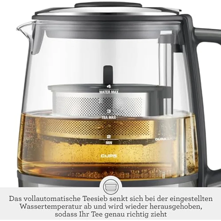 SAGE STM700 the Tea Maker Compact Teeautomat mit Absenkautomatik, 1 Liter, Edelstahl – Bild 3