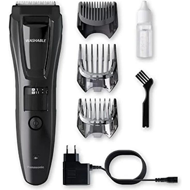 Panasonic Bart-/Haarschneider ER-GB61 waschbar Akkubetrieb Stahlklingen inkl. 3 Aufsätze schwarz – Bild 6
