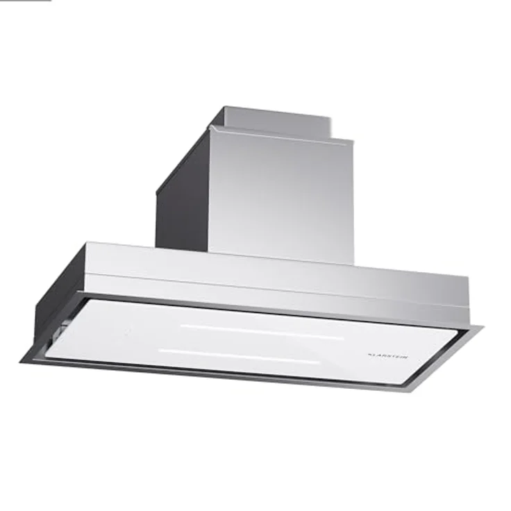 Klarstein Dunstabzugshaube 77cm, Abluft-Dunstabzugshaube mit Spülmaschinenfestem Filter aus Aluminium, Leise Abzugshaube Abluft, 410 m³/h Luftstrom, Effiziente Wandhaube mit LEDs & Touch Controls, Silber – Bild 1