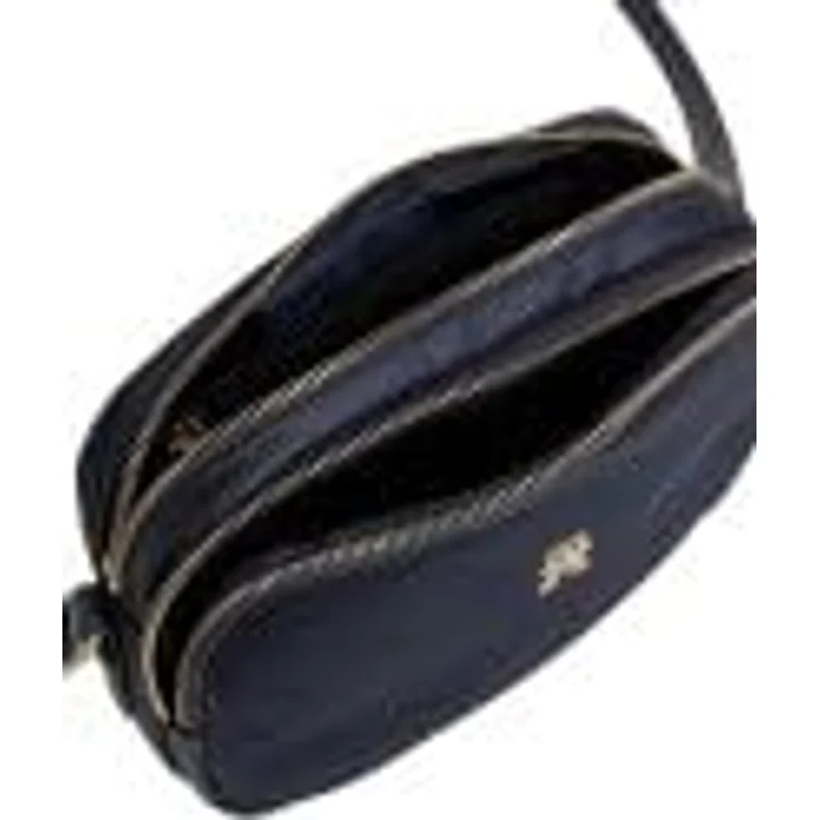 Tommy Hilfiger Umhängetasche, Baumwolle Polyurethan, dunkelblau, mit TH-Emblem vorne – Bild 2
