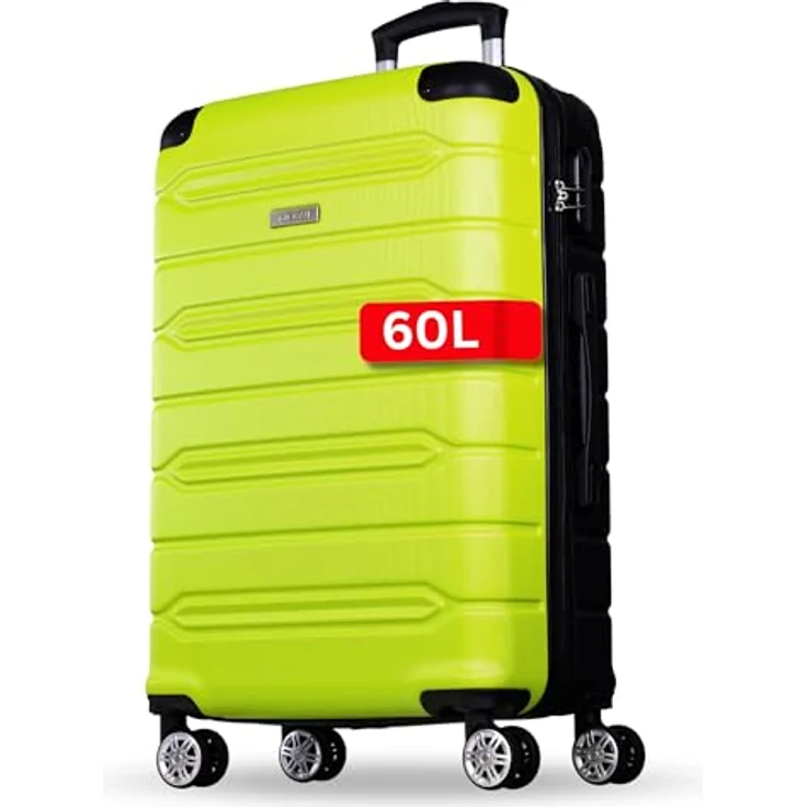 Nowi Rhodos 4 Rollen Trolley 68 cm, Grün (62.70 l, L) - Stylischer Koffer mit geräumigem Hauptfach und Wäschefach – Bild 2