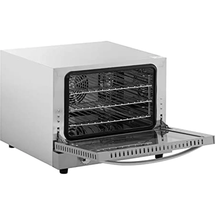 Royal Catering Heißluftofen Konvektomat Kombidämpfer Backofen Edelstahl 2.150 W 3 Gitterroste, Kleinbackofen, Silber – Bild 4