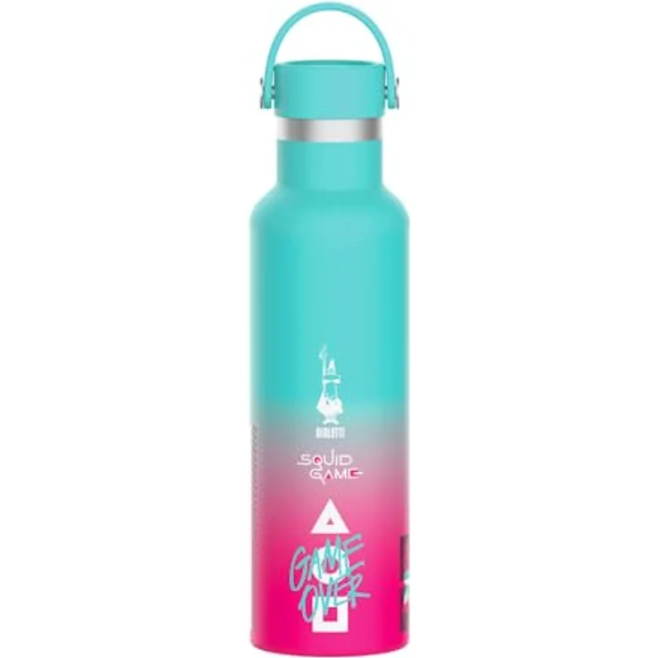 Bialetti Squid Game© Thermosflasche, 600ml, Edelstahl, doppelwandig, hält 24 Stunden kalt & 12 Stunden warm – Bild 4