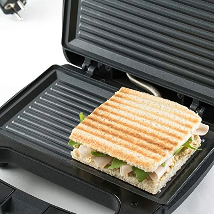 Black+Decker BXSA750E Sandwichmacher, 750 W, Edelstahl, Edelstahl – Bild 5