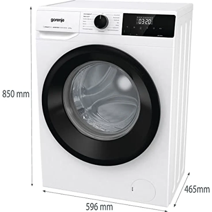 Gorenje WNHEI74SAPS, Frontlader-Waschmaschine, A, Fassungsvermögen 7 kg, Standgerät, Breite 59,5 cm – Bild 2