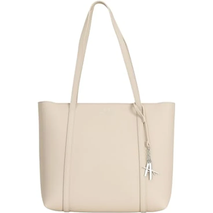 Armani Exchange Silvye Shopper Tasche, 33 cm, beige, 100% Polyester, Maße 33 cm x 16 cm x 29.5 cm – Bild 1