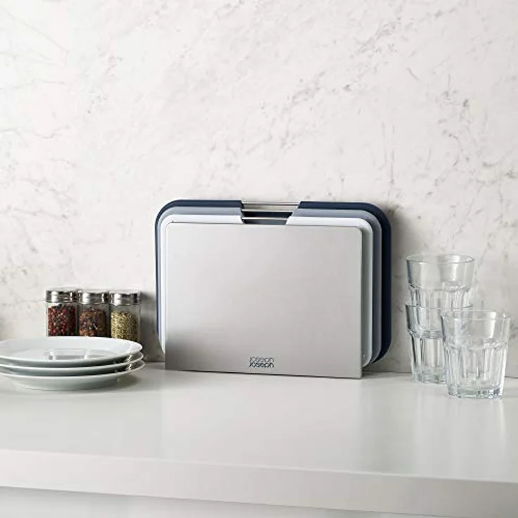 Joseph Joseph Nest - 3-teiliges Schneidebrett-Set, regulär - grau – Bild 5