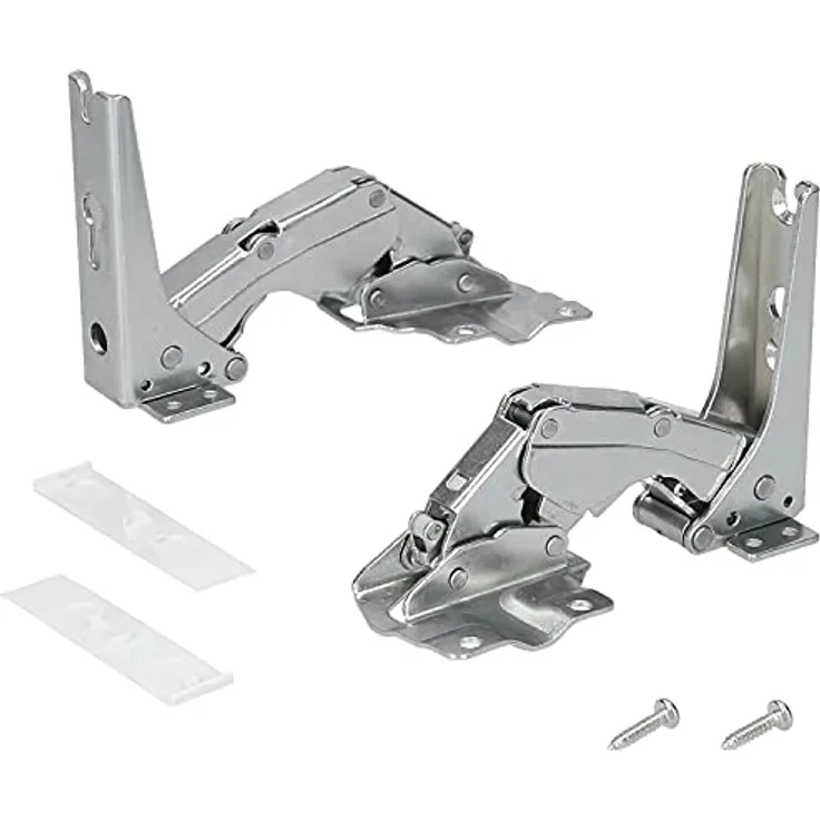 Kenekos - 2er Türscharnier-Set geeignet für Kühlschrank Bosch Siemens 00481147/481147 Neff AEG Electrolux 407131425/8 Miele 5546050 Quelle Constructa Balay Gefrierschrank