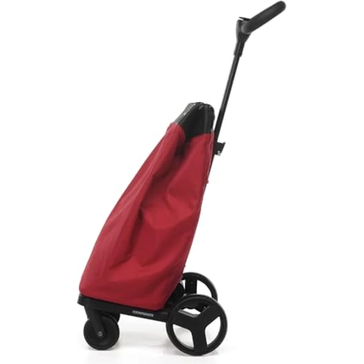 Foppapedretti Go Go Einkaufswagen, Rot mit abnehmbarem 46l Einkaufsbeutel und 8l Kühltasche – Bild 2