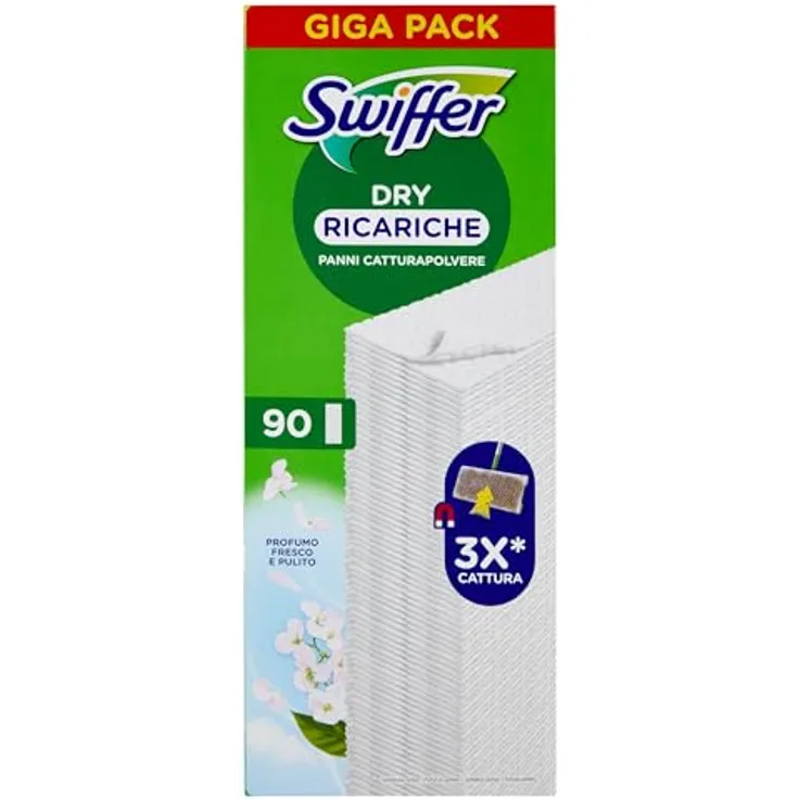 Swiffer Trockentücher, 90 Stück, Febreze-Duft, fängt und hält Staub