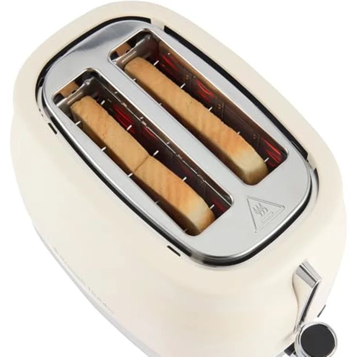 RUSSELL HOBBS Toaster Hanley Jasmine 28650-56, 2-Schlitz Toaster in Creme mit 900 W, Hebefunktion und 6 Bräunungsstufen – Bild 8