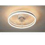 Eurotondisplay Deckenventilator mit LED Beleuchtung D3305 Ø 50cm 96W Fernbedienung dimmbar Lichtfarbe/Helligkeit einstellbar vent fan light ceiling (D3305)