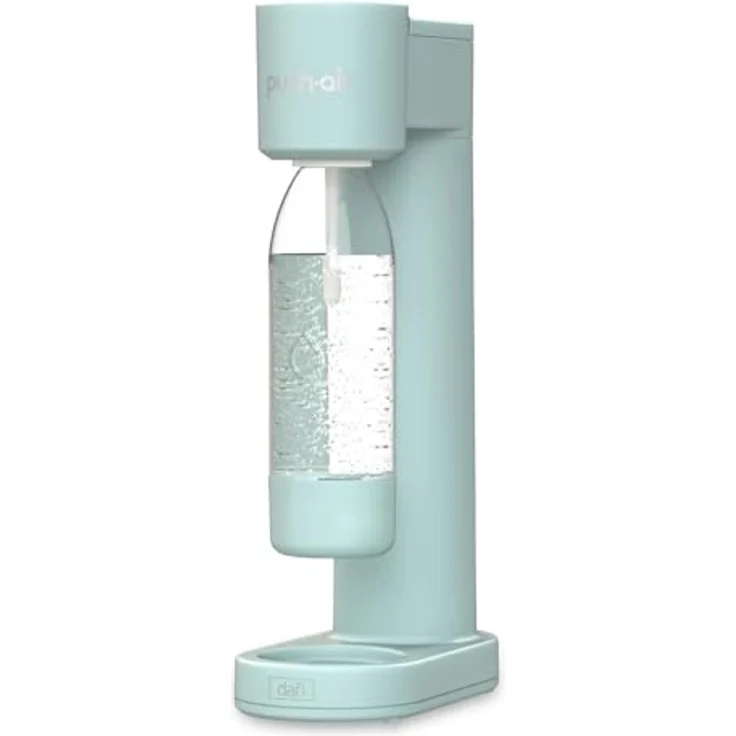 DAFI PushAir Siphon Mint, Wasser-Saturator Komplettset mit CO2 Patrone und 0,7L Flasche für prickelndes Wasser zuhause – Bild 5