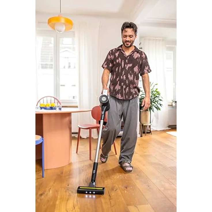 Kärcher Akku-Staubsauger VCS 3 Nano Complete, 3 Saugstufen mit intelligenter Schmutzerkennung, HEPA-Filter, 50 Minuten Laufzeit, 2,3 Kg, USB-C, bodenschonende LED-Düse – Bild 2