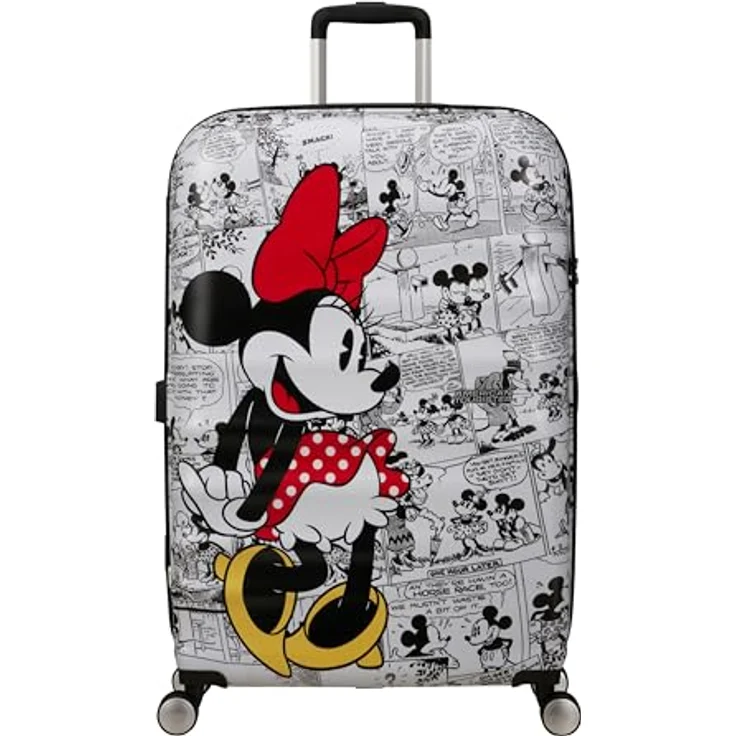 American Tourister Wavebreaker Disney FL - Spinner L, Koffer, 77 cm, 96 L, Mehrfarbig (Minnie Comics White) – Bild 2