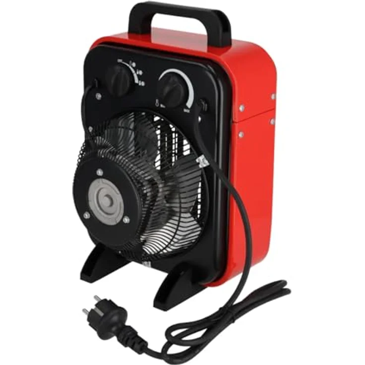 Dedra Elektro-Heizung 2000 W (DED9920B), leise und effizient, schwarz – Bild 7