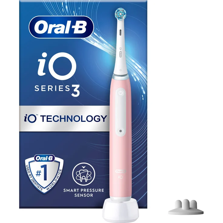 Braun Oral-B iO, Elektrische Zahnbürste für Erwachsene, Tiefenreinigung, Weich, für weiße Zähne, Pink/Weiß