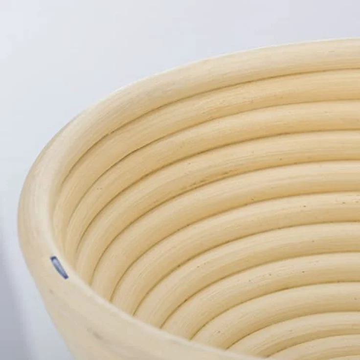 Westmark Gärköbchen-Set, 2tlg., Gärkörbchen rund + Bezug, Peddigrohr/Baumwolle, Hellbeige/Beige, 3206227B – Bild 4