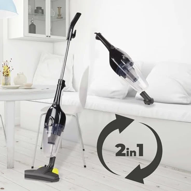 ROSMARINO VITAPUR StormVacuum 2-in-1, 600W Staubsauger mit HEPA-Filter, 99.97% Allergenfiltration, 1.2L Staubbehälter, leicht, aufrecht & Handsauger, ideal für Tierbesitzer und Autoreinigung – Bild 3
