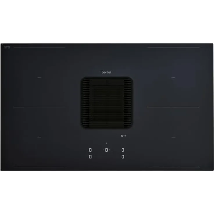 Berbel Downline Performance BKA 83 DLP, Kochfeldabzug Induktion in Mattschwarz mit Umluft-Set permalyt® DL BUR 1100087, flächenbündig, 4 Kochzonen