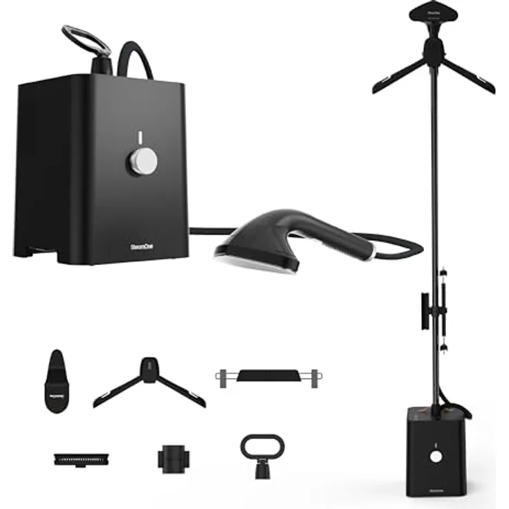 STEAMONE SteamCube Dampfglätter 2900W, 10bar, 125g/min, 2500ml Wassertank, entfernt 99,99% Keime, 90min Betriebsdauer, vertikaler und horizontaler Gebrauch
