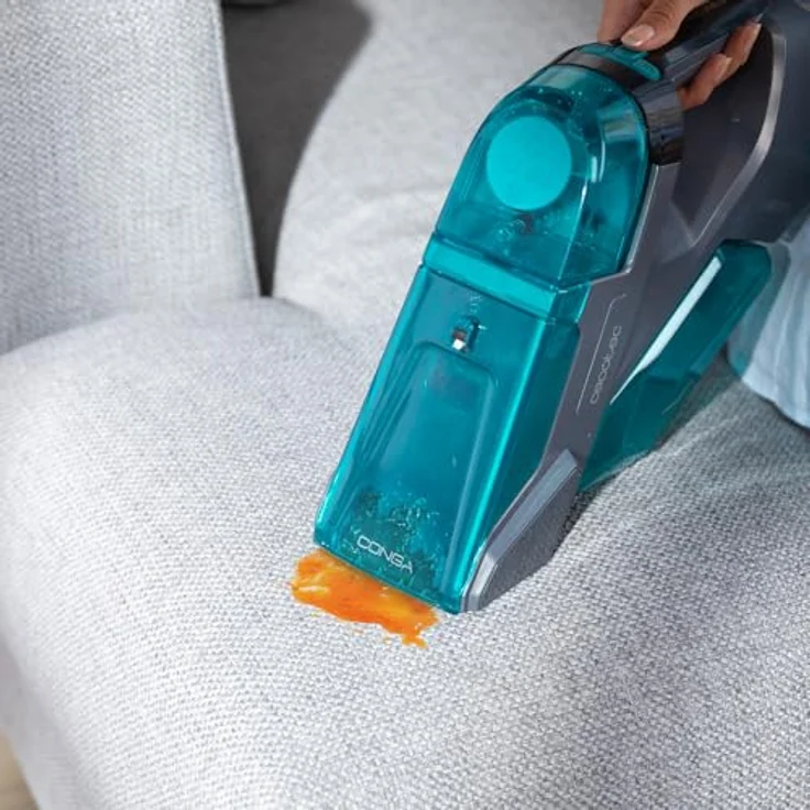 Cecotec Conga MotorHand Carpet & Spot Clean 2000, Handgeführter Nassreiniger mit 220 l Frischwassertank, 90 W, Blau, Grau – Bild 5