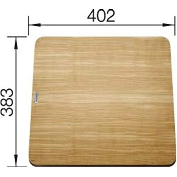 Blanco Esche-Compound-Schneidbrett 402 x 382 mm Passend zur ZENAR XL 6 S DampfgarPlus, Braun – Bild 2