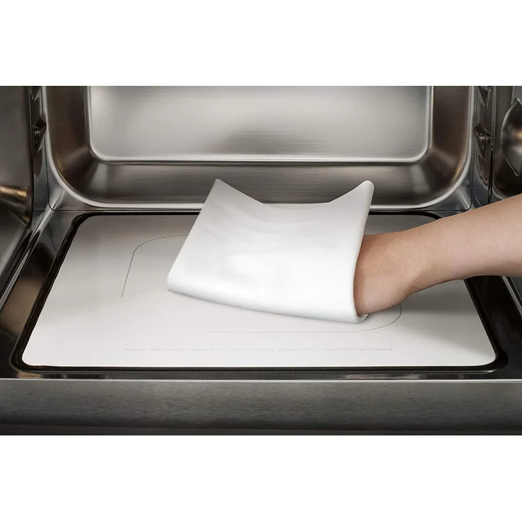 Caso MCG30 Ceramic Chef 3in1 Design Mikrowelle mit Grill und Heißluft, Standgerät, 900 Watt, ca. 30 Liter Garraum, größere Nutzfläche durch flachen Keramikboden, Garen auf zwei Ebenen, silber – Bild 6