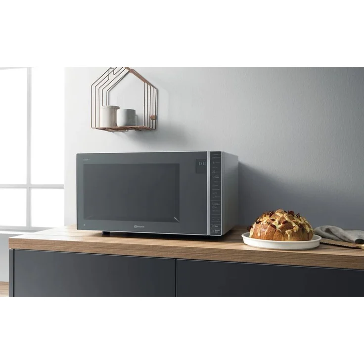 Bauknecht MW 304 M Kombi-Mikrowelle mit Grillfunktion, 900 Watt, 30 Liter Garraum, Standgerät, Schmelzfunktion, Joghurt-Funktion, grau – Bild 3