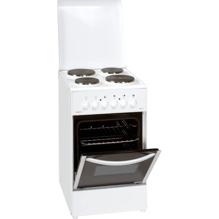 Exquisit EH10.3F2, Herd, A, freistehend, Betriebsart Ofen elektrisch, Betriebsart Kochfeld elektrisch, Anzahl Kochfelder 4, Volumen 51 l, Breite 50 cm, Selbstreinigung nein, Ober-Unterhitze (konventionell) – Bild 6