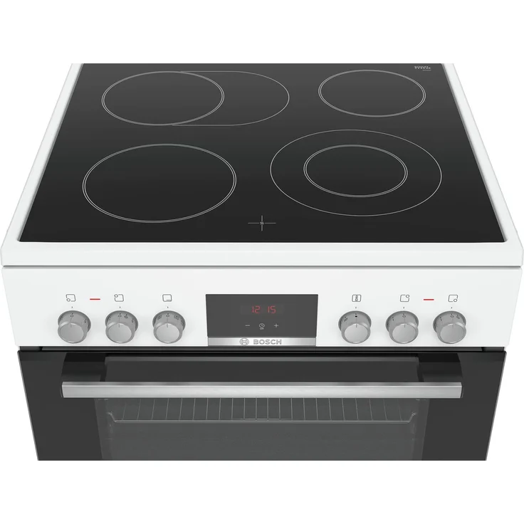 Bosch 60cm weiß A, Herd, A, Standgerät, Betriebsart Ofen elektrisch, Anzahl Kochfelder 4, Volumen 66 l – Bild 6