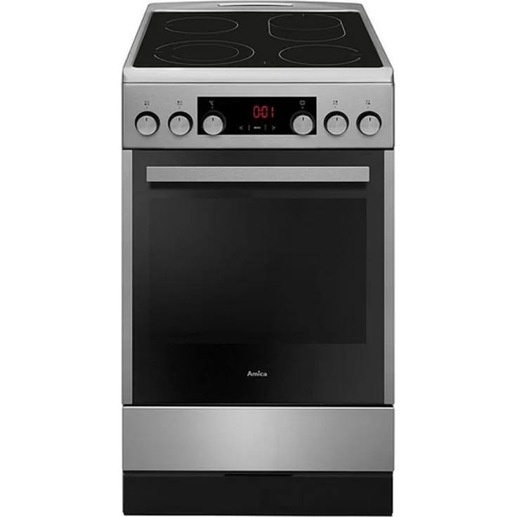 Amica cm, Herd, A, Standgerät, Betriebsart Ofen elektrisch, Betriebsart Kochfeld elektrisch, Volumen 65 l, Breite 53,5 cm