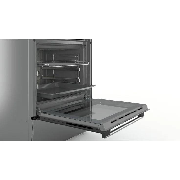 Bosch HKR39C250, Herd, A, Einbaugerät, Betriebsart Ofen elektrisch, Anzahl Kochfelder 4, Volumen 66 l, Ober-Unterhitze + Umluft, edelstahl – Bild 3