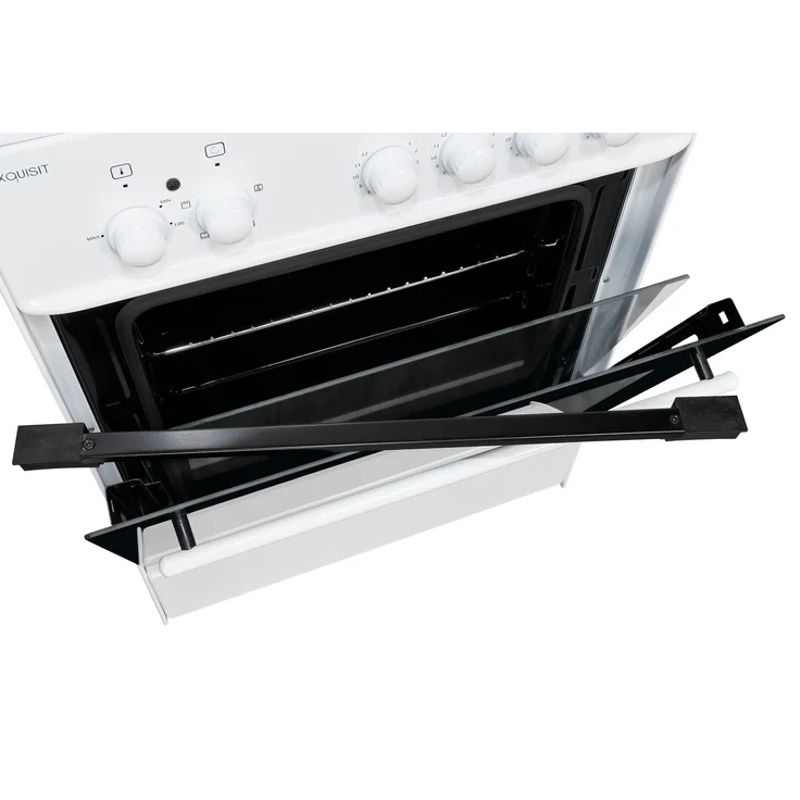 Exquisit ECM 6-4 BZ , weiß, Herd-Set, A, Standgerät, Betriebsart Netzbetrieb, Anzahl Kochfelder 4, Volumen 61 l, Breite 64 cm – Bild 10