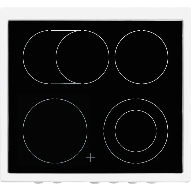 Exquisit ECM 6-4 BZ , weiß, Herd-Set, A, Standgerät, Betriebsart Netzbetrieb, Anzahl Kochfelder 4, Volumen 61 l, Breite 64 cm – Bild 5