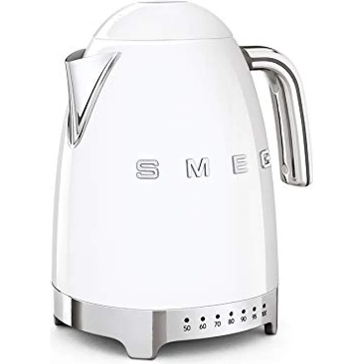 Smeg KLF04WHEU Wasserkocher, 2400W, 1,7L, Edelstahl, weiß – Bild 2