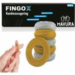 MAVURA Massageroller FINGOX Akupressur Ringe Finger Massage Akupunktur Handmassage, 6-tlg., Gold & Silber