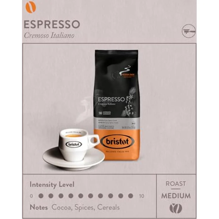 Bristot Diamante Espresso 250g gemahlen – Bild 4