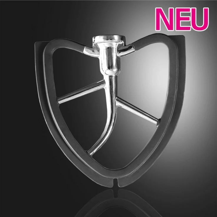 Kitty Professional Flexi-Rührer "Tornado" für KitchenAid 4,3 und 4,8 Liter - Edelstahl/Silikon, großer Arbeitsbereich, spülmaschinenfest – Bild 1