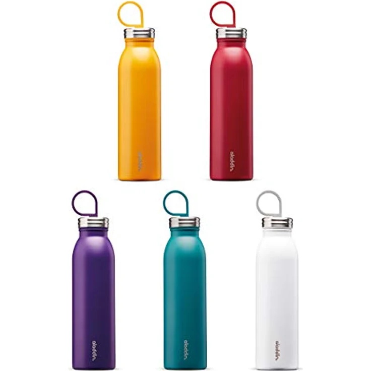 Aladdin Chilled Thermavac Edelstahl-Trinkflasche, 0,55 Liter, Snowflake White, Doppelwandige Vakuum-Isolierung, Auslaufsicher, Geeignet für PKW-Halterungen, Rucksack, Spülmaschine, BPA-frei – Bild 7