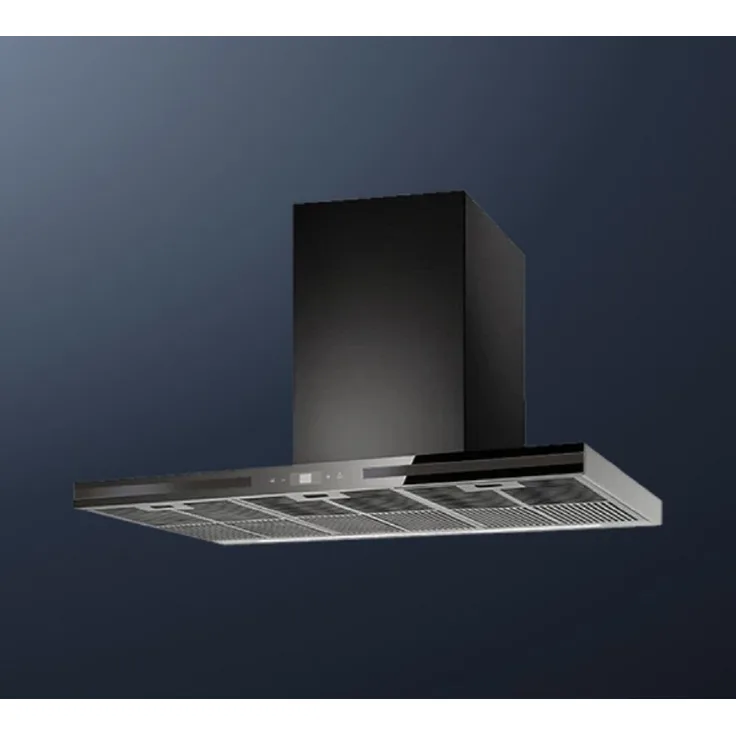 Küppersbusch DW9500.0S, 90 cm Wandhaube mit 4 Leistungsstufen und Touchsensor, Black Chrome