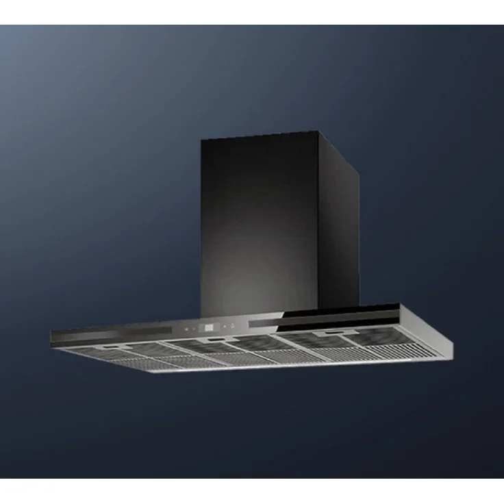 Küppersbusch DW9500.0S, 90 cm Wandhaube mit 4 Leistungsstufen und Touchsensor, Black Chrome