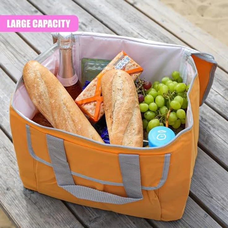 Haushalt International Kühltasche Isoliertasche Picknicktasche 30 Liter 2 Tragegriffe Fronttasche 66308 – Bild 3