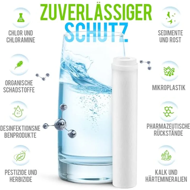 GEYSER EURO Filterkartusche für Wasserhahnfilter, 3 Monate, reduziert Kalk & Chlor, verbesserter Geschmack – Bild 3